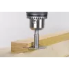 Wolfcraft 3270000 Fresa de ranurar con fresa de ranurar, 45 mm de diámetro, vástago de 8 mm, con plaquitas de metal duro