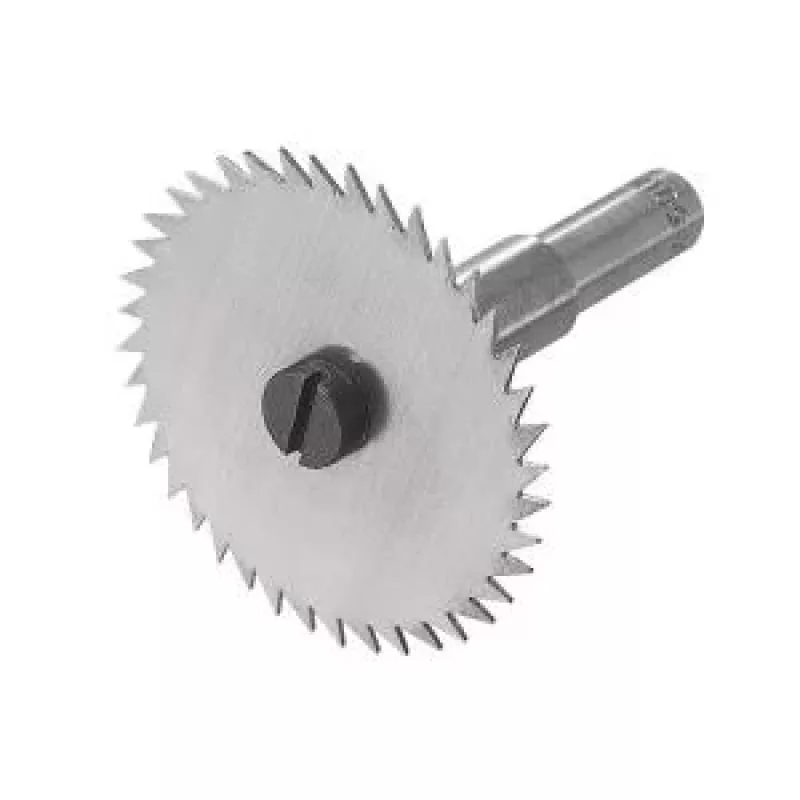 Wolfcraft 3270000 Fresa de ranurar con fresa de ranurar, 45 mm de diámetro, vástago de 8 mm, con plaquitas de metal duro