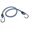 Wolfcraft 3293000 Cuerda elástica de goma 0,5 m x 6 mm, 2 ganchos, Negro