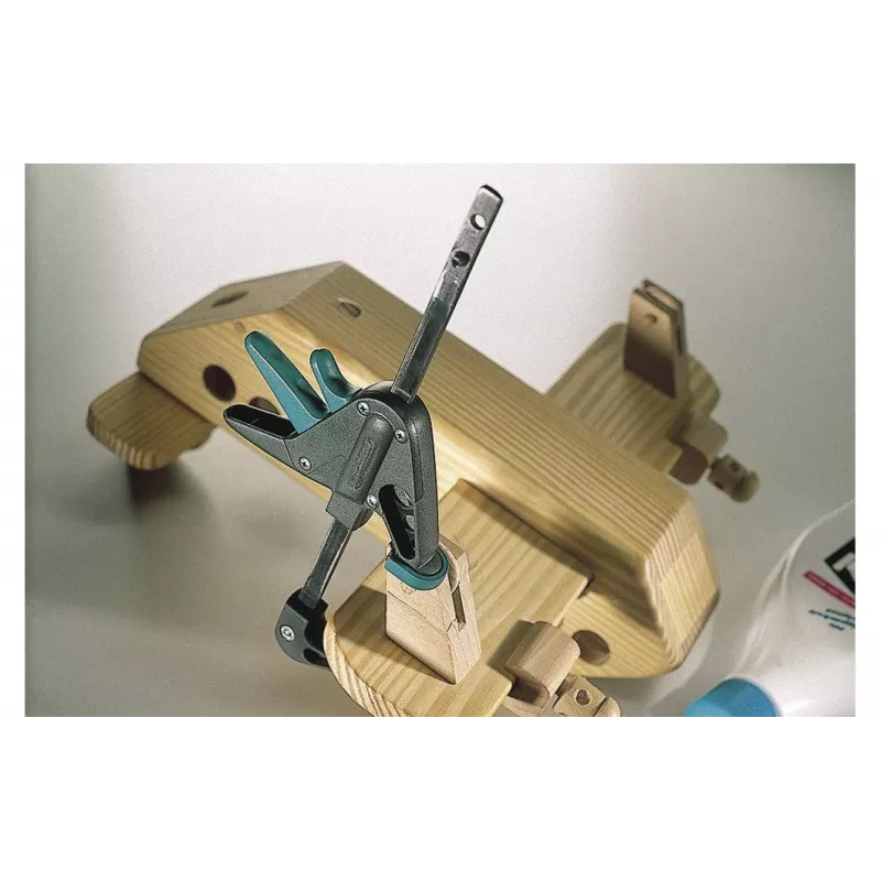 Wolfcraft EHZ Mini sargento de una mano 3455100, 110 mm de apertura, 40 mm de fondo