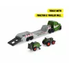Dickie Toys Fendt Micro Farm Truck escala 1:64 modelo con remolque - verde 203735006