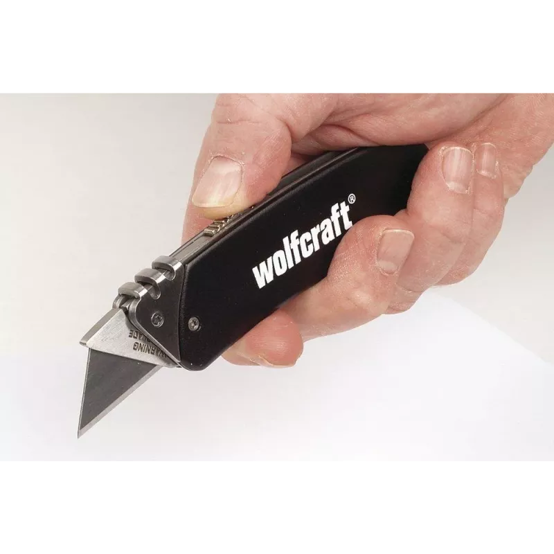 wolfcraft 4124000 Cuchillo de ocio de aluminio