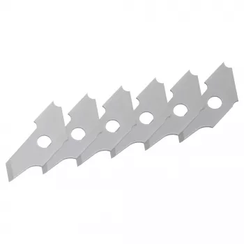 Wolfcraft 5893000 cuchillas de repuesto para desbarbador de bordes de taladro, 6 uds.