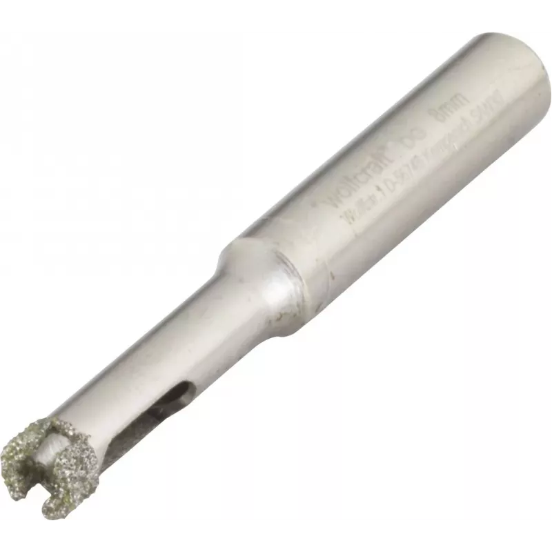 wolfcraft 5917000 corona de perforación diamantada 6 mm para gres porcelánico, azulejos esmaltados, granito