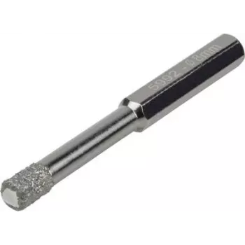 Wolfcraft 5992000 broca diamantada 6 mm con vástago hexagonal para azulejos, cerámica, porcelana, vidrio