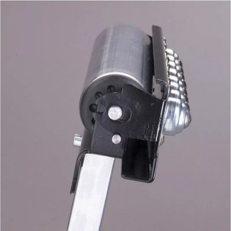 Wolfcraft 6102300 caballete de rodillos plegable, altura ajustable 630-940 mm, 50 kg de carga