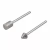 Set de puntas de amolar diamantadas Wolfcraft 5989000, cilíndricas y cónicas, 2 piezas