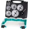 Wolfcraft 5423000 Set de sierras de corona, 8 piezas