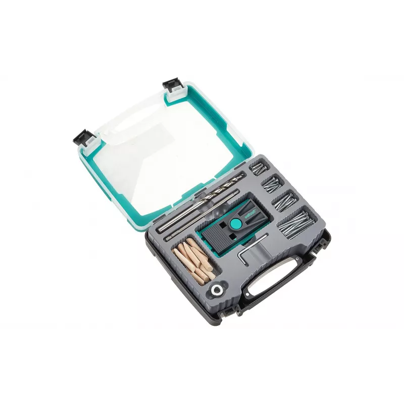 Plantilla de taladrar Wolfcraft para bisagras ocultas 4642100