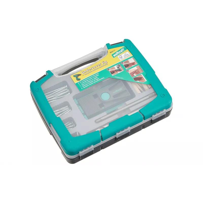 Plantilla de taladrar Wolfcraft para bisagras ocultas 4642100