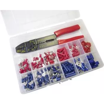 Surtido de conectores de crimpado WKK 60349 0,5-2,5 mm² terminales rojo/azul aislados set