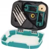 Wolfcraft 8771000 Set de brocas para azulejos, 4 piezas, vástago cilíndrico