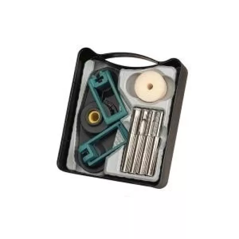 Wolfcraft 8771000 Set de brocas para azulejos, 4 piezas, vástago cilíndrico