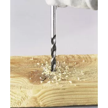 Wolfcraft 7612010 broca para madera 12 mm x 151 mm con vástago cilíndrico