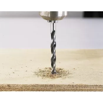 Wolfcraft 7612010 broca para madera 12 mm x 151 mm con vástago cilíndrico