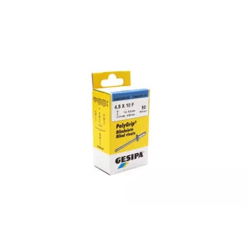 GESIPA Remaches ciegos PolyGrip® 4,8 x 10 mm acero inoxidable A2, 50 uds. 1464829