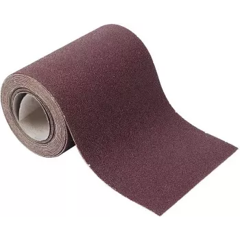 Wolfcraft 1739000 Rollo de papel de lija con velcro, grano 60, 115 mm x 4 m