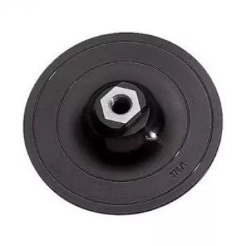 wolfcraft 125 mm Almohadilla de lijado con velcro con adaptador de portabrocas y hoja de lija K80 (2285000)