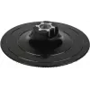 wolfcraft 125 mm Almohadilla de lijado con velcro con adaptador de portabrocas y hoja de lija K80 (2285000)