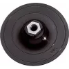 wolfcraft 125 mm Almohadilla de lijado con velcro con adaptador de portabrocas y hoja de lija K80 (2285000)