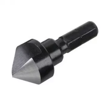 Wolfcraft 2584000 Set de avellanadores cónicos 3 piezas 12/16/19 mm acero para herramientas vástago hexagonal 1/4 pulgadas