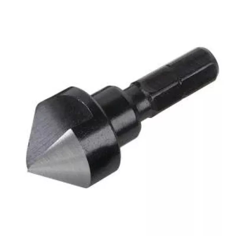 Wolfcraft 2584000 Set de avellanadores cónicos 3 piezas 12/16/19 mm acero para herramientas vástago hexagonal 1/4 pulgadas