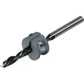 Wolfcraft 2732000 Broca helicoidal para madera 8 mm con vástago cilíndrico