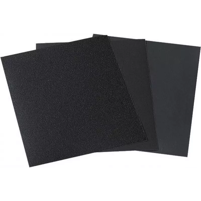 Wolfcraft 3119000 Surtido de hojas de papel de lija P280 P400 P600 P1000, 280 x 230 mm, 4 uds.
