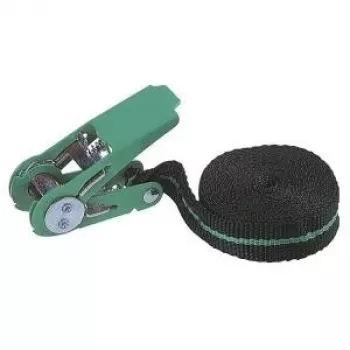 Wolfcraft 3418000 Correa de amarre de una pieza con trinquete, 4 m x 25 mm, LC 90 daN