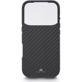 Black Rock Cover 360° cristal para Apple iPhone 17 Pro, carbono auténtico 00080399