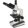 BRESSER Microscopio trinocular de luz transmitida, aumento 40x-1000x, iluminación LED, platina mecánica de cruz, 5723100