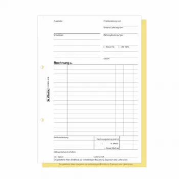 Herlitz libros de formularios de facturas A5 2 partes autocopiativos, pack de 4 300003799