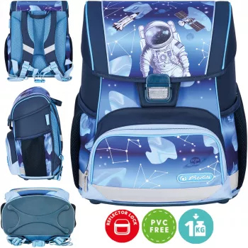 Herlitz Loop Mochila escolar 6-9 años, Cosmonaut Cosmo Explorer