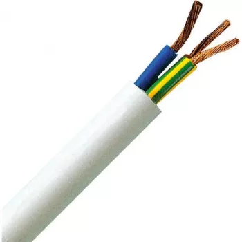 HEINRICH KOPP H05VV5-F 3G1,5 mm² cable de alimentación de PVC flexible resistente al aceite blanco 25m 151825002