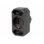 Kopp DUOversal adaptador Schuko, 2 tomas, 16 A, 250 V, negro 179605004