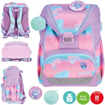 Herlitz Set de mochila escolar Ultralight Seahorse Ocean Lights 6-9 años