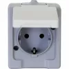 HEINRICH KOPP Toma Schuko de superficie 16A 250V IP44 gris/blanco 100648007