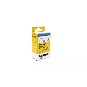 GESIPA Remache ciego PolyGrip® acero inoxidable A2 4,0 x 10,0 mm, 75 uds. 1464827