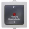 Kopp 565356002 Conmutador termoplástico negro-gris, empotrable, 10 A, 250 V AC