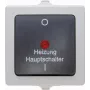 Kopp 565356002 Conmutador termoplástico negro-gris, empotrable, 10 A, 250 V AC