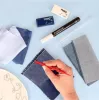 FIMO SOFT Set de arcilla polimérica efecto vaquero, endurecimiento al horno, 4 x 25 g (blanco, azul claro, azul oscuro, gris) 8025 HTC2