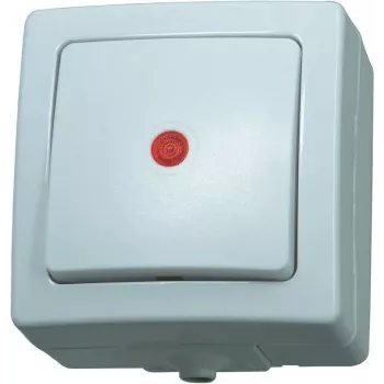 HEINRICH KOPP Paris Interruptor basculante de 2 vías, empotrable, 250 V AC, 10 A, blanco polar 566302004