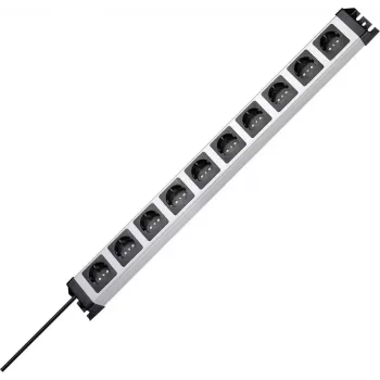 Heinrich Kopp POWERversal Regleta de 10 tomas con cable de 1,4 m, blanca, 250 V, 3,6 kW 227120011