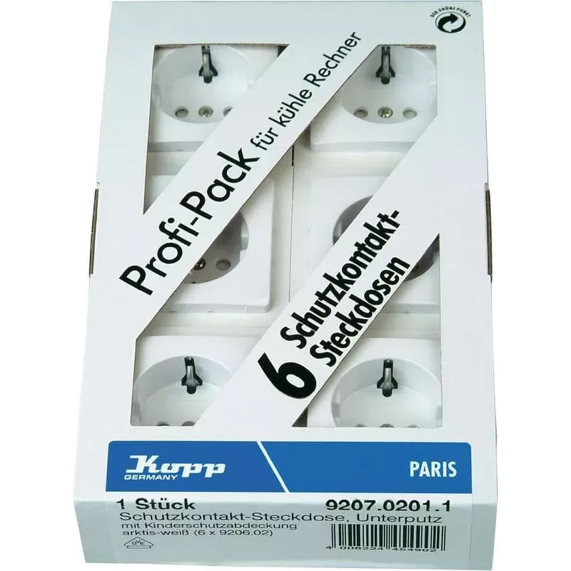 HEINRICH KOPP Paris Mecanismo de toma Schuko blanco puro 920702011