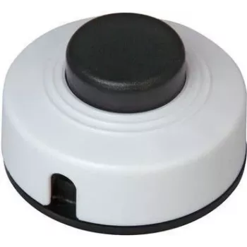 HEINRICH KOPP Interruptor de pedal 1 polo conmutador negro/blanco 250V 2A 191801088