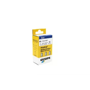 Gesipa 1464839 Tuerca remachable M6 x 18 mm acero, 25 uds.