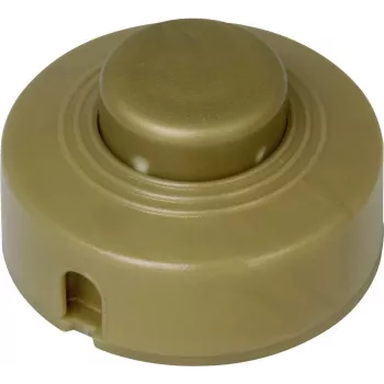 HEINRICH KOPP interruptor de pie con alivio de tracción dorado 1 x encendido/apagado 2 A 191807084