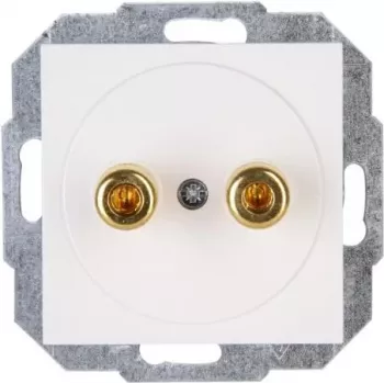 HEINRICH KOPP conector hembra banana de 4mm blanco de empotrar 16A 30V AC/DC 951629004