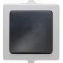 Heinrich Kopp 565756004 mecanismo de conmutador, negro-gris, empotrar, 10A 250V