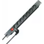 HEINRICH KOPP regleta de enchufes para rack de 19 pulgadas 1U de 7 tomas Schuko negra cable de 2 m 16A 930705011
